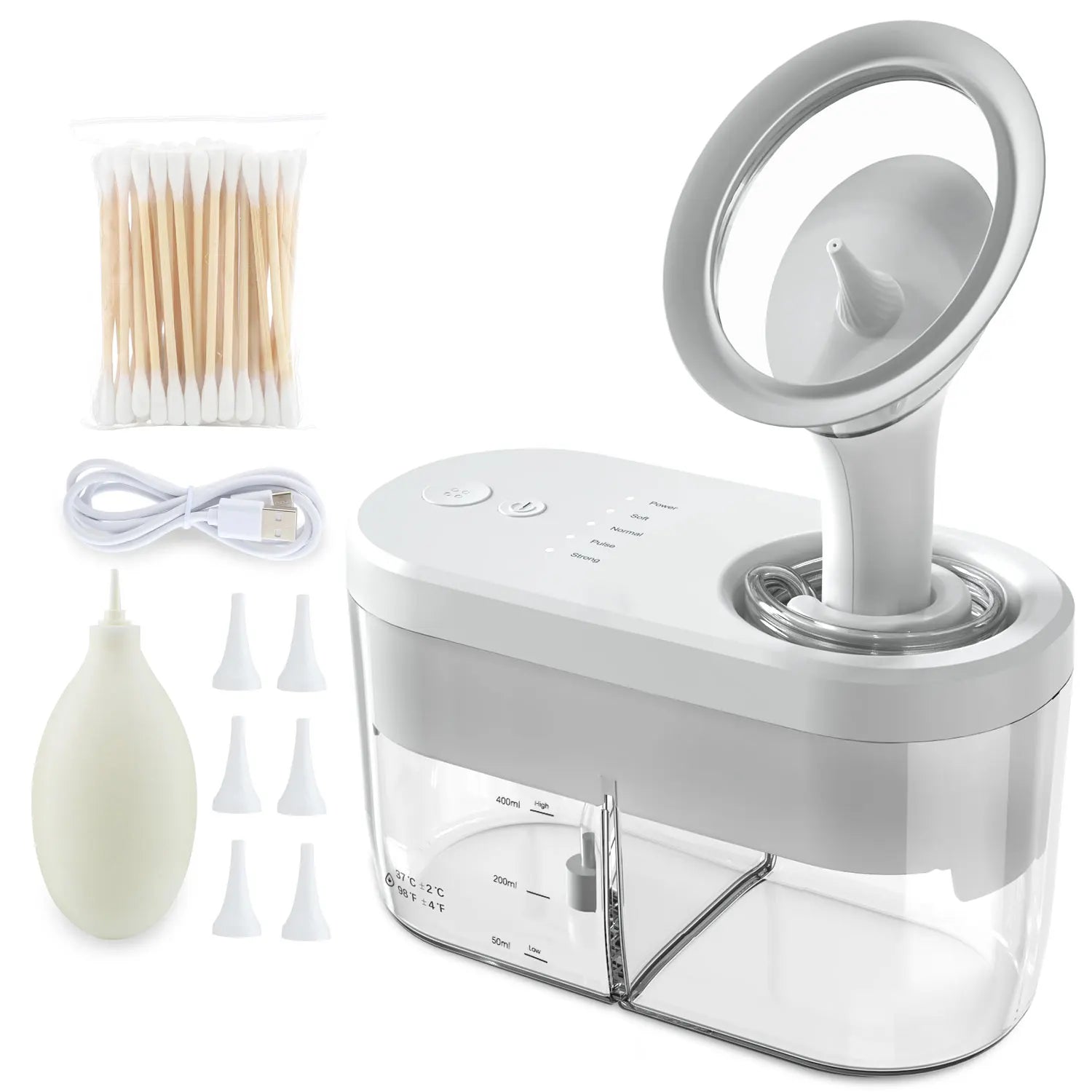ClearEar Flow — Electric Ear Wax Irrigation Cleaner for Adults & Kids