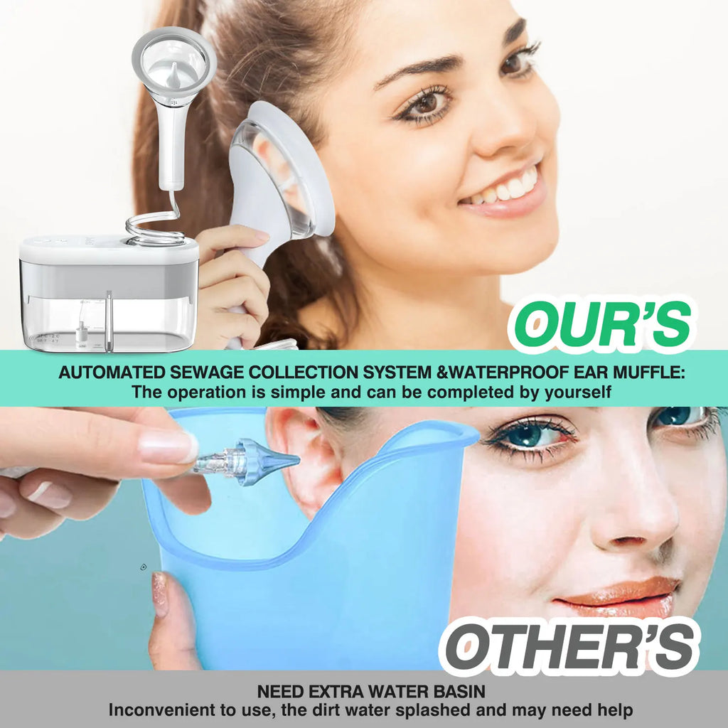 ClearEar Flow — Electric Ear Wax Irrigation Cleaner for Adults & Kids