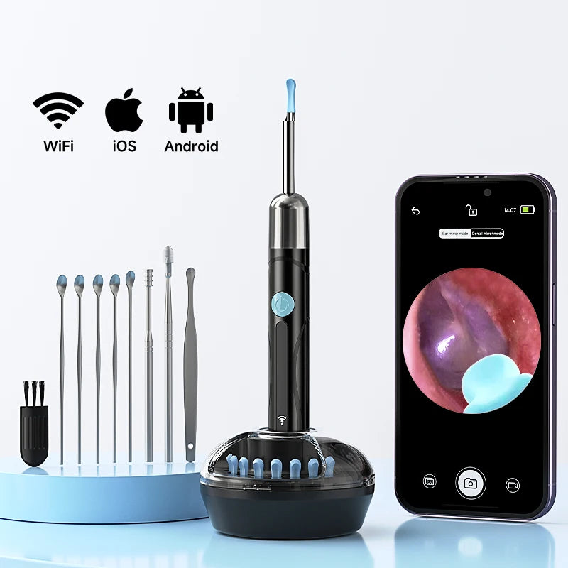 ClearEar Vision — WiFi 1080P Ear Cleaning Camera with Spoon Tools