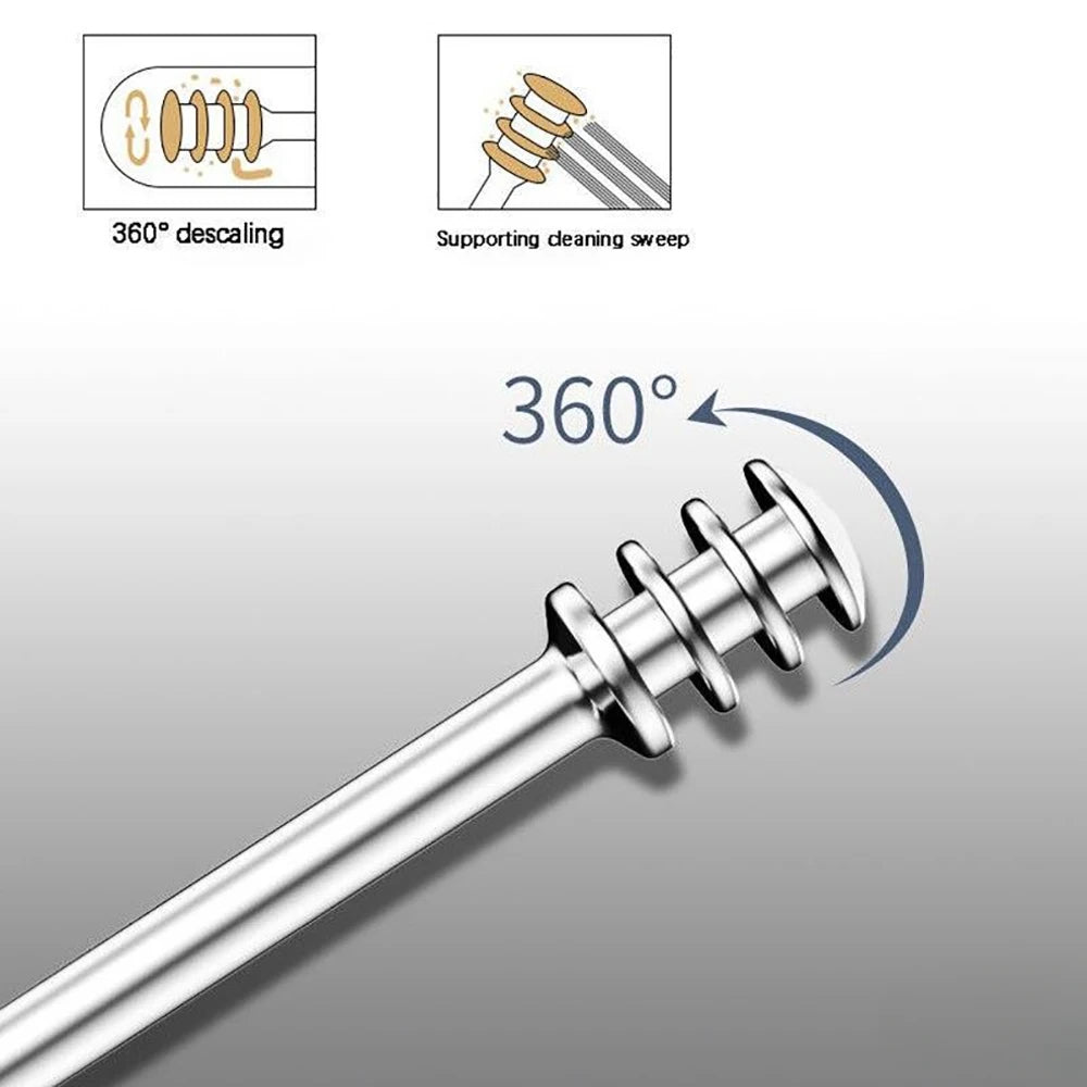 ClearEar Essentials — 6-Piece Stainless Steel Earpick & Curette Kit