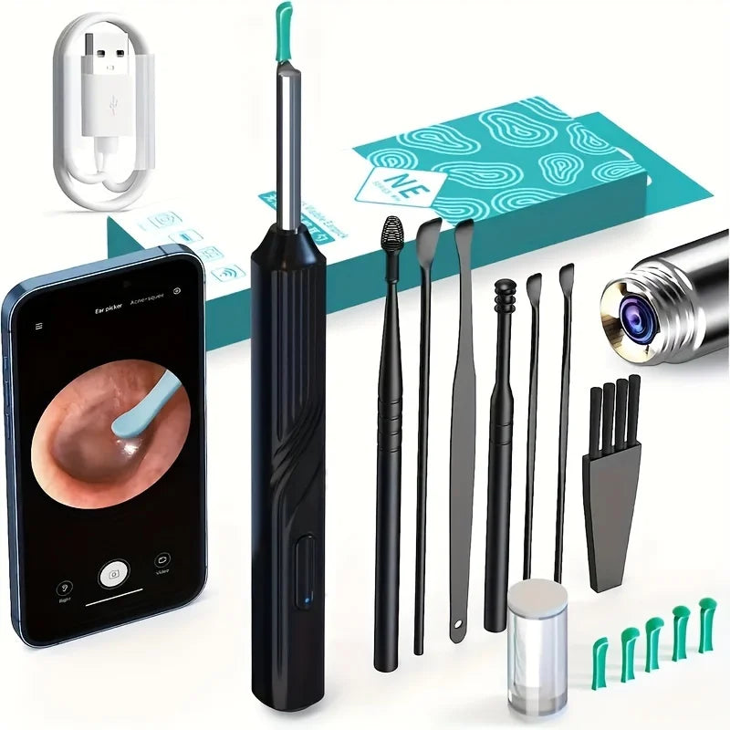 ClearEar Lite — LED Camera Otoscope for Safe At-Home Ear Cleaning